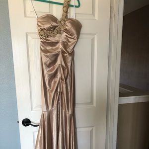 Formal Long Gold Dress